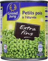 Bte 4 / 4 Petits Pois Extra Fins Etuve Grand Jury