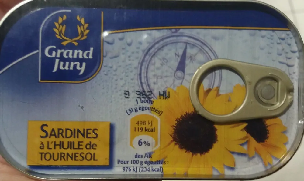 Sardine a L'huile Vegetale Grand Jury