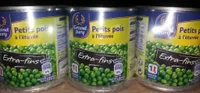 Lot 3 Btes 1 / 4 Petits Pois Extra Fins Etuve Grand Jury