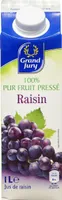 100% pur fruit pressé Raisin
