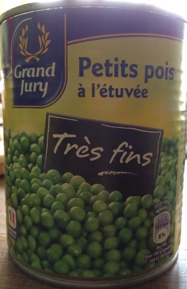 Petits pois à l'étuvée très fins
