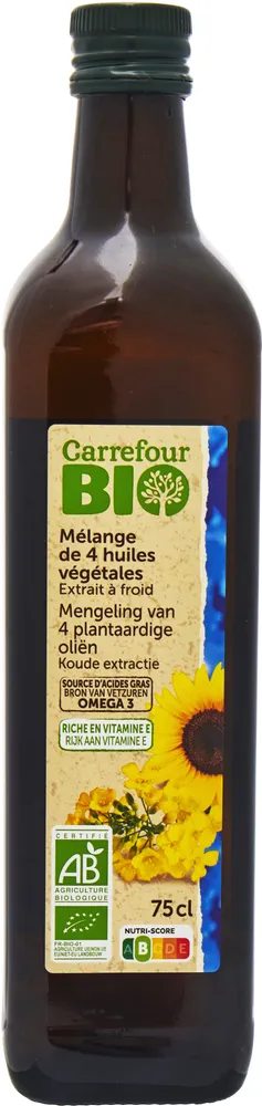 Mélange de 4 huiles végétales