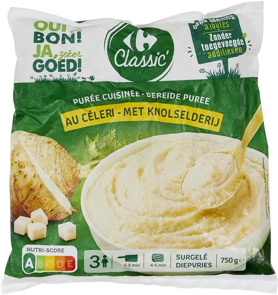 Purée cuisinée Au céleri