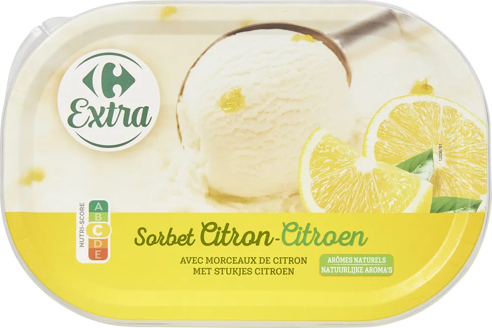 Sorbet citron avec morceaux