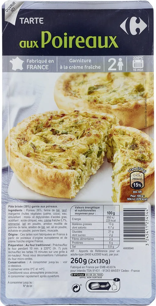 Tarte aux Poireaux