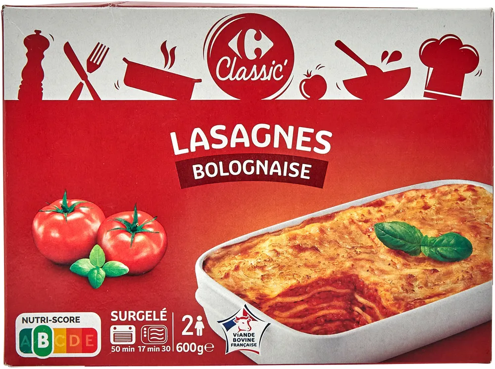Lasagnes Bolognaise