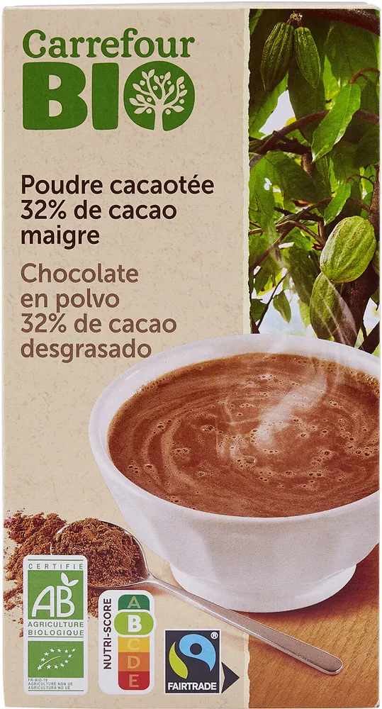 Poudre cacaotée 32 % de cacao maigre