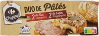 Duo de pâtés 2 de foie / 2 de lapin