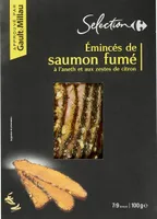 Émincés de saumon fumé à l'aneth et aux zestes de citron