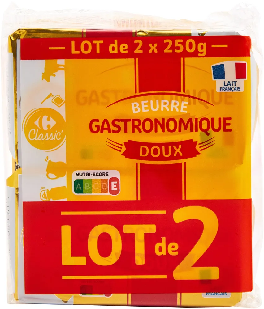 Beurre gastronomique doux