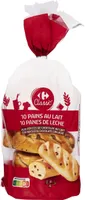 10 pains au lait aux pépites de chocolat