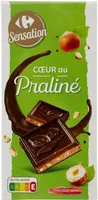 Coeur au praline chocolat noir
