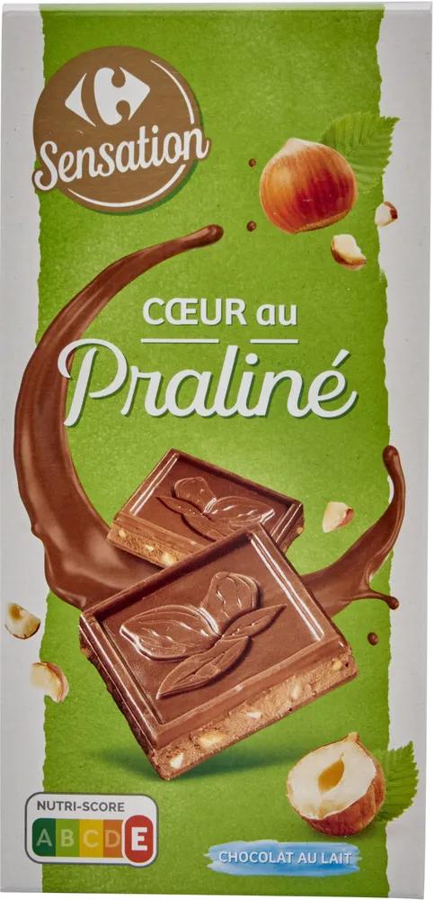 COEUR au Praliné CHOCOLAT au LAIT