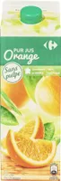 100% pur jus orange sans pulpe