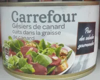 Gésiers de canard cuits dans la graisse de canard