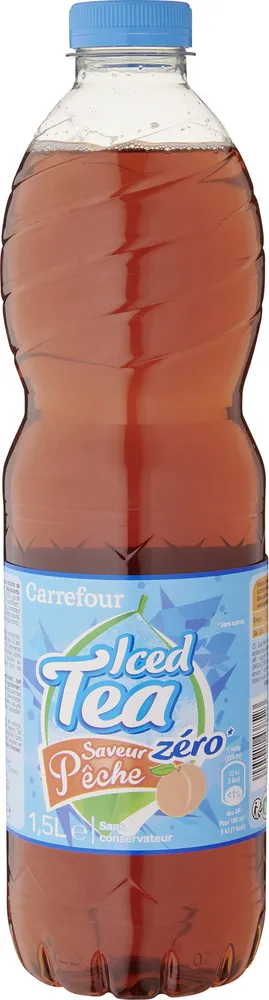 Iced tea saveur pêche