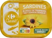Sardines à l'huile de tournesol