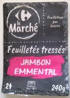Feuilletés tressés jambon emmental