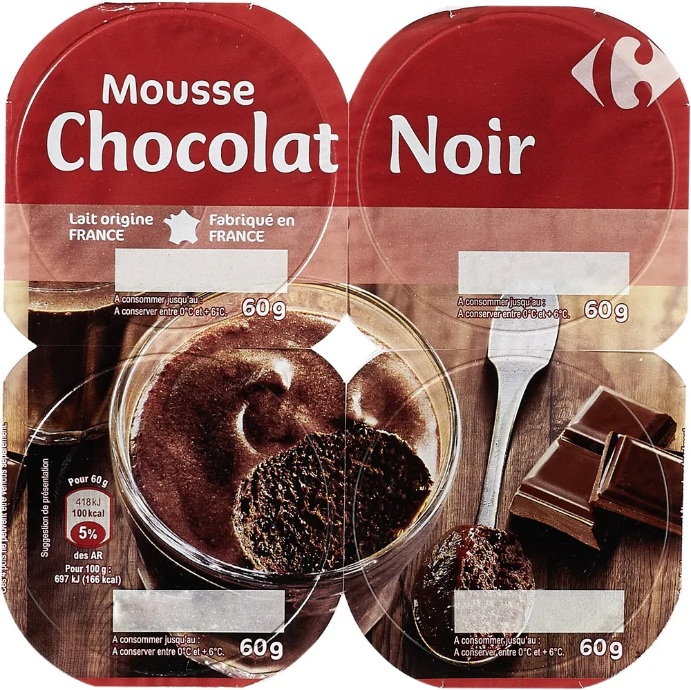 Mousse chocolat noir