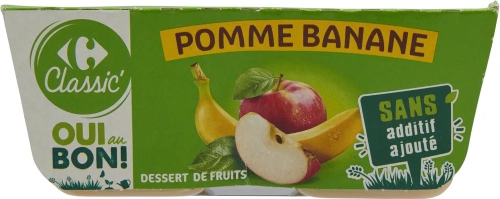 Pomme Banane Dessert de fruits