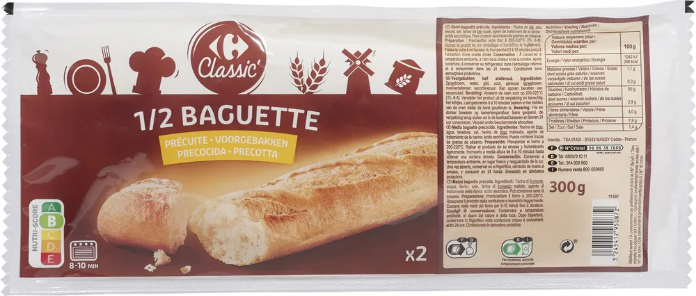 1/2 BAGUETTE