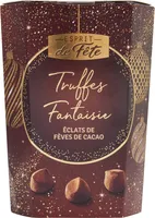 Truffes fantaisie éclats de fèves de cacao