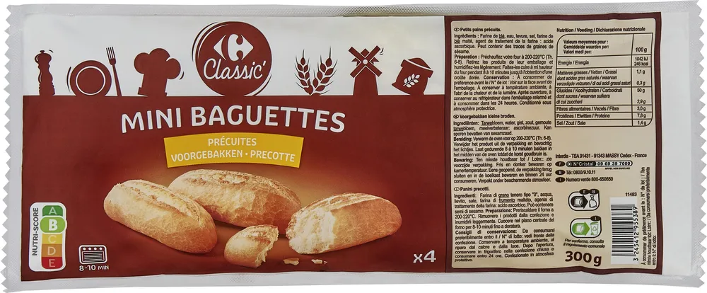 Mini baguettes
