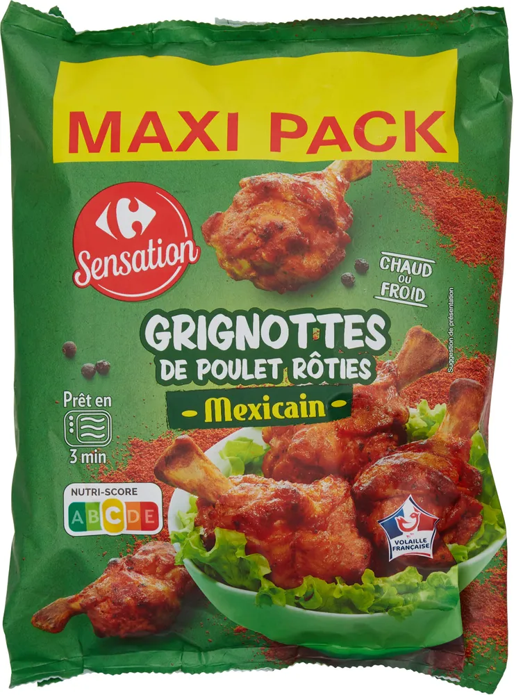 Grignottes de poulet rôties -Mexicain