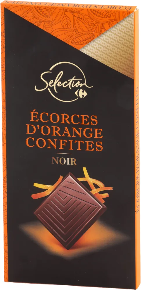 Piel de naranja confitadas negro
