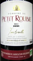 Fontenille Pays de l'Hérault IGP 2011 Bio Domaine de Petit Roubié