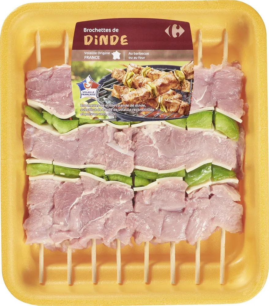 Brochettes de dinde