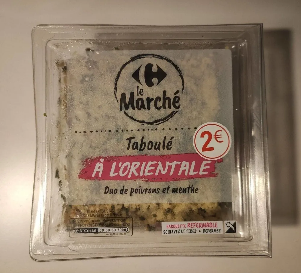 Taboulé A L'ORIENTALE Duo de poivrons et menthe
