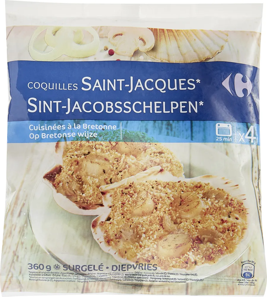 4 Coquilles Saint-Jacques*