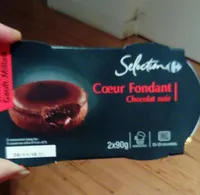 Cœur fondant chocolat noir