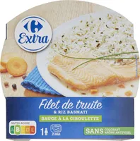 Filet de truite & riz basmati Sauce à la ciboulette