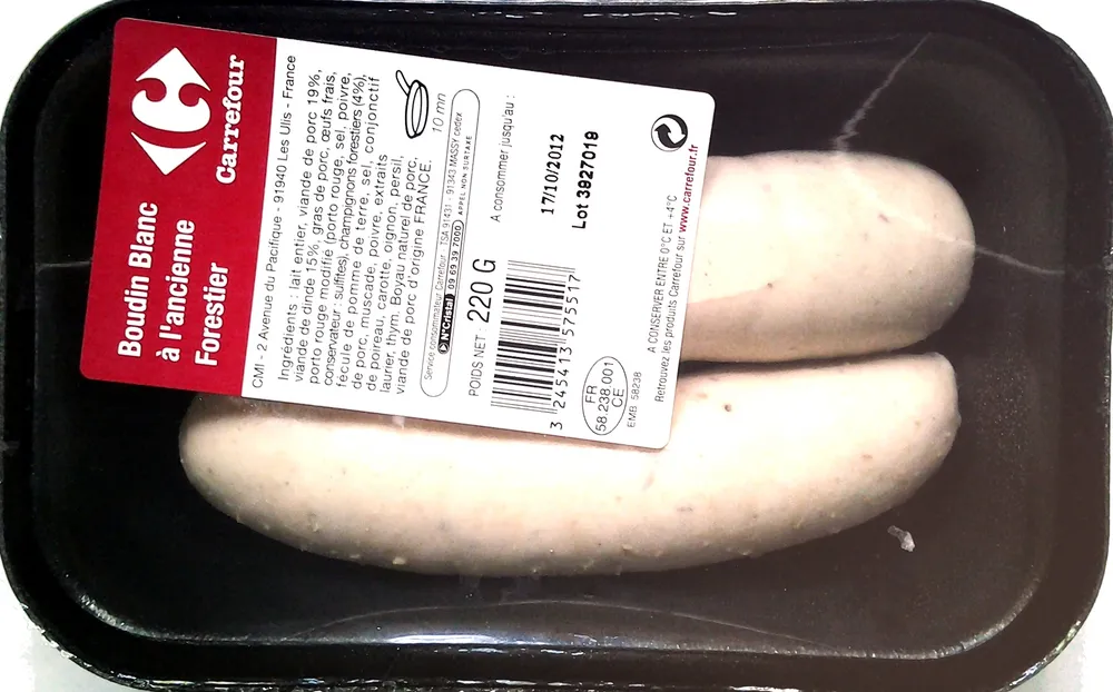 Boudin Blanc à l'ancienne Forestier