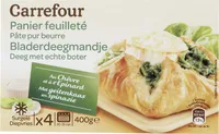 Paniers feuilletés Chèvre Épinards