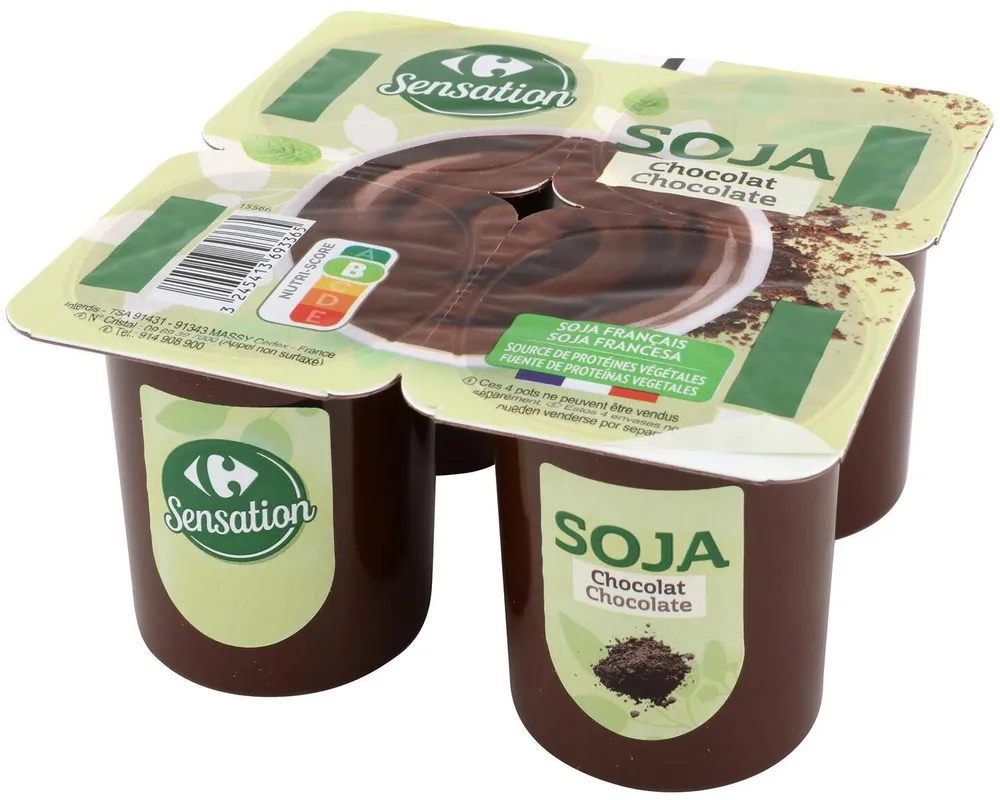 Postre de soja con chocolate