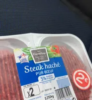 Steak haché (x 2), Pur Bœuf (5 % MG)