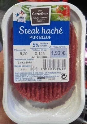 Steak haché pur boeuf (5% MG)