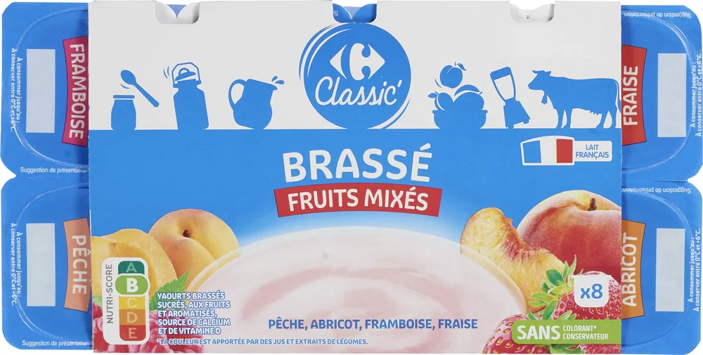 BRASSE PÊCHE (ou) ABRICOT (ou) FRAMBOISE (ou) FRAISE