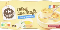 CREME aux œufs Saveur vanille