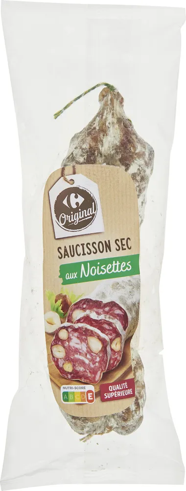 Saucisson sec aux noisettes