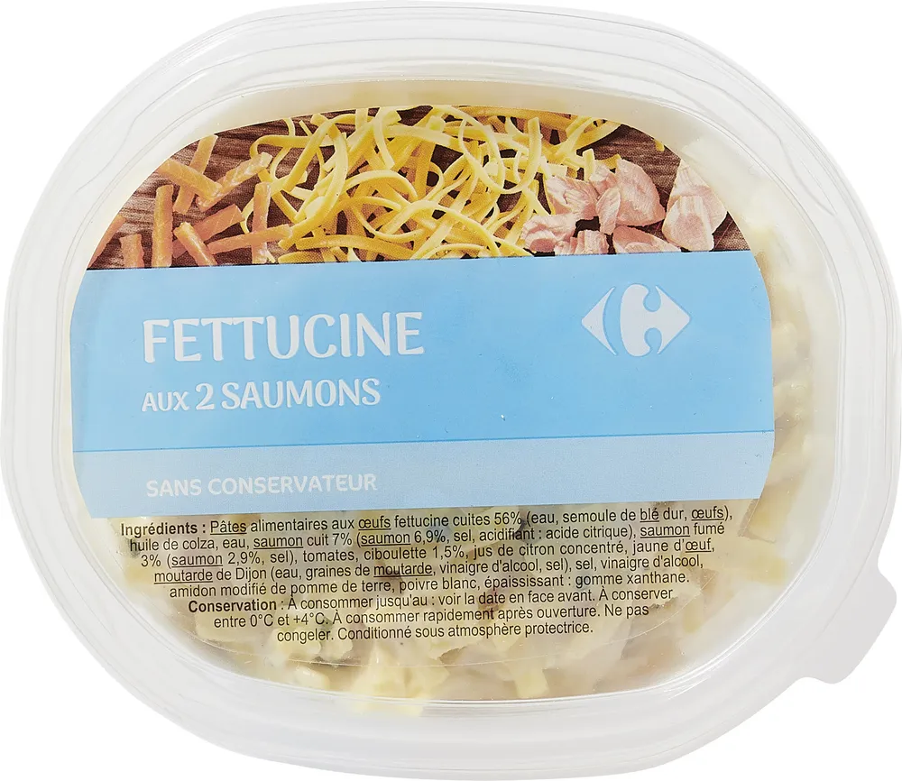 Fettucine aux 2 saumons