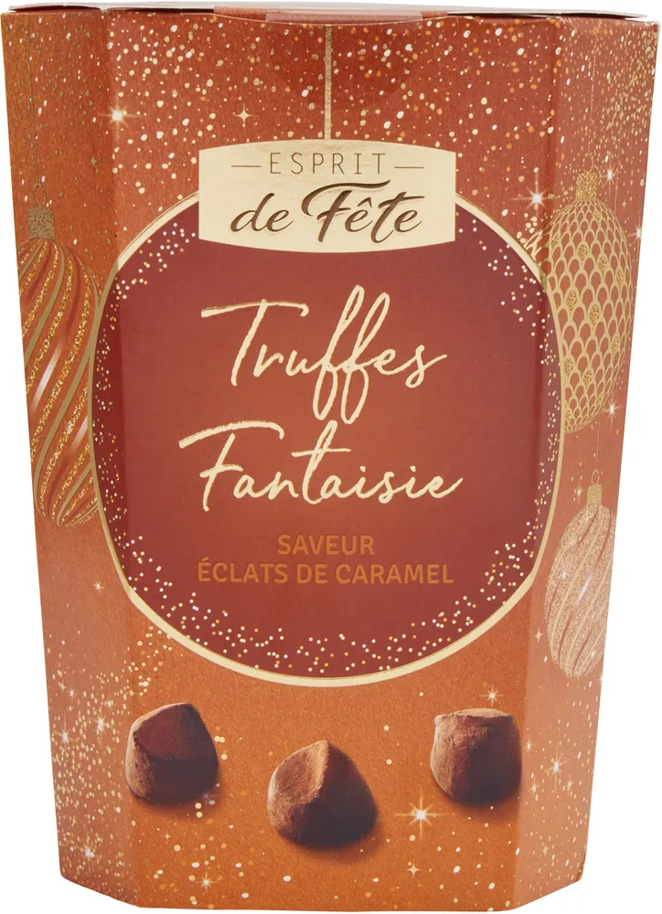Truffes fantaisie saveur eclats de caramel