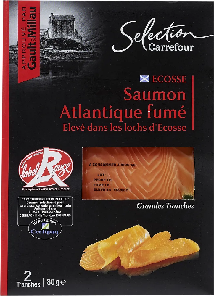Saumon Atlantique fumé Ecosse