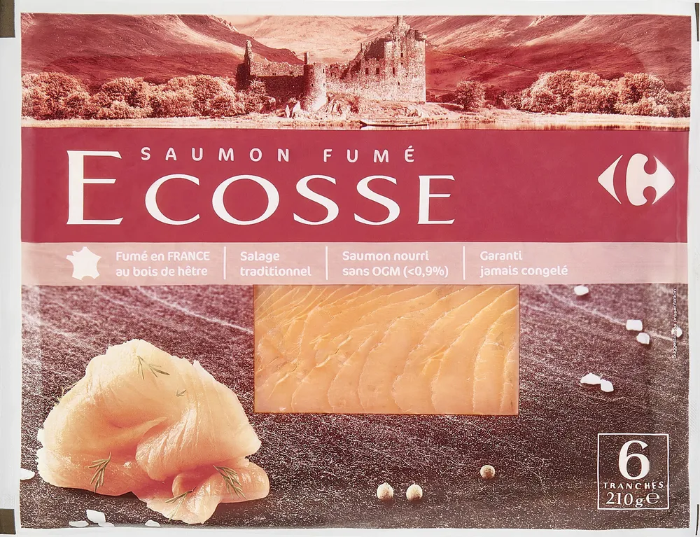 Saumon fumé élevé en écosse