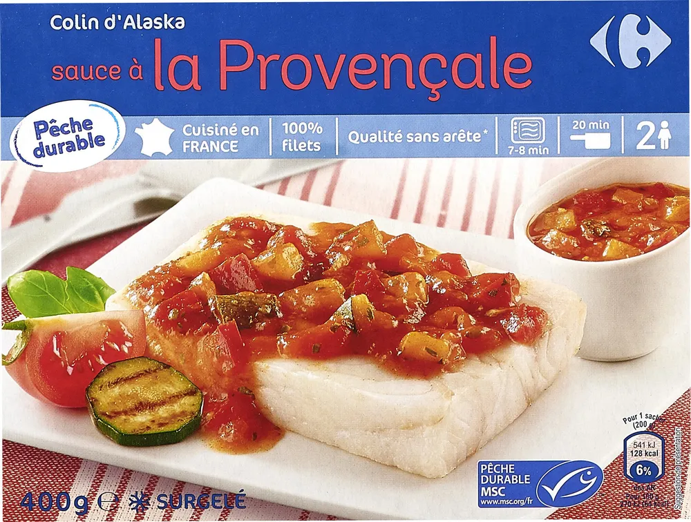 Colin d'Alaska sauce provençale