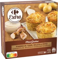Mini Gratins Pommes de terre, bolets & cèpes