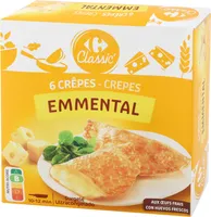 Crepes rellenas de queso